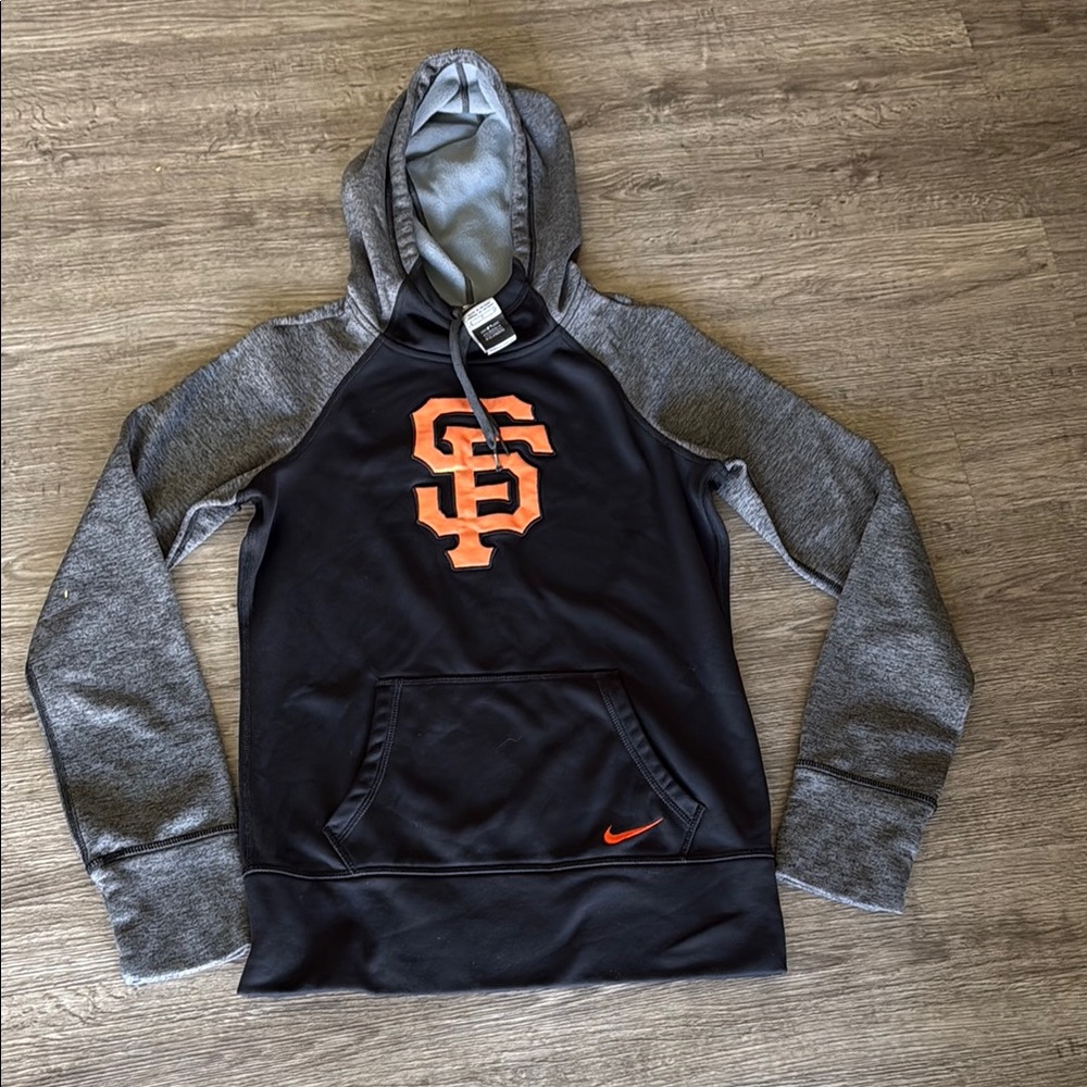 Nike Black and Gray Sweater with Team Logo